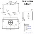 Витяжка MINOLA BGH 5977 BL Silent купити у Київі, Харкові, Дніпрі, Одесі, Запоріжжі, Львові магазин TopTv