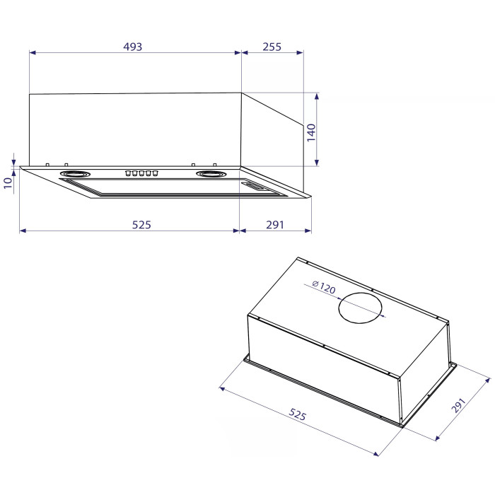 Витяжка MINOLA HBI 5025 BLF LED купити у Київі, Харкові, Дніпрі, Одесі, Запоріжжі, Львові магазин TopTv