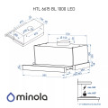 Витяжка MINOLA HTL 6615 BL 1000 LED купити у Київі, Харкові, Дніпрі, Одесі, Запоріжжі, Львові магазин TopTv