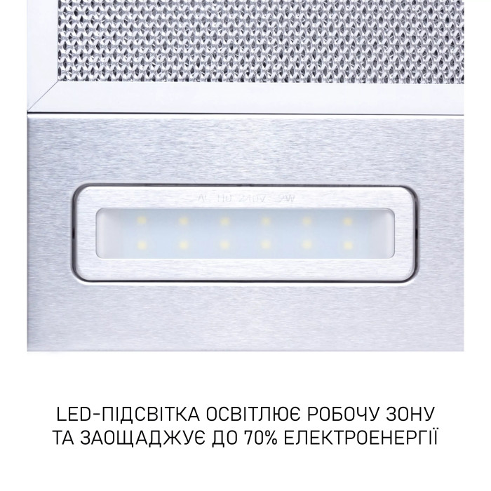 Витяжка MINOLA HTL 6615 I 1000 LED купити у Київі, Харкові, Дніпрі, Одесі, Запоріжжі, Львові магазин TopTv