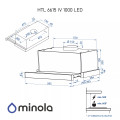 Витяжка MINOLA HTL 6615 IV 1000 LED купити у Київі, Харкові, Дніпрі, Одесі, Запоріжжі, Львові магазин TopTv