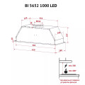 Витяжка PERFELLI BI 5652 BL 1000 LED купити у Київі, Харкові, Дніпрі, Одесі, Запоріжжі, Львові магазин TopTv