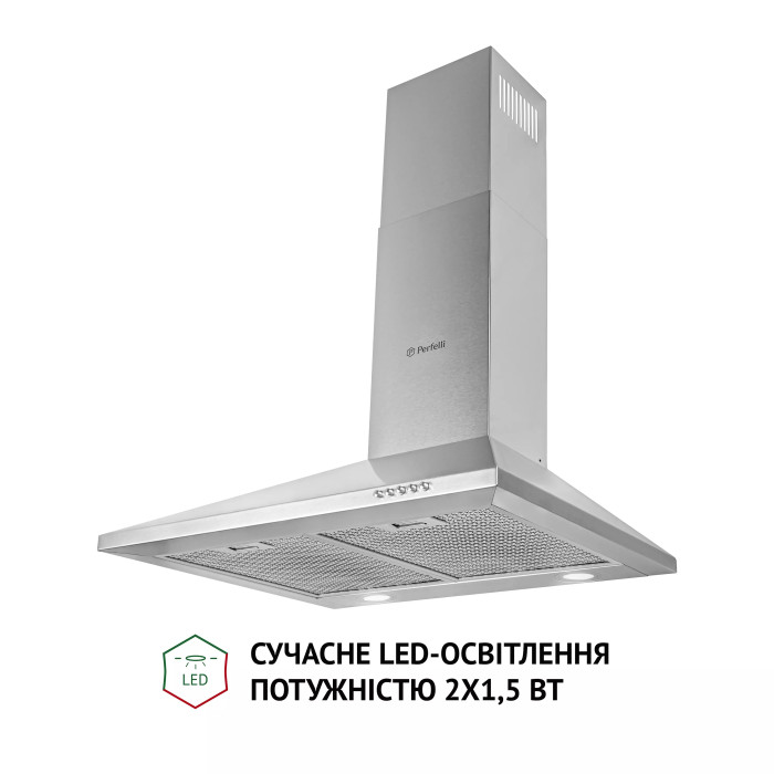 Витяжка PERFELLI K 6210 I 700 LED купити у Київі, Харкові, Дніпрі, Одесі, Запоріжжі, Львові магазин TopTv