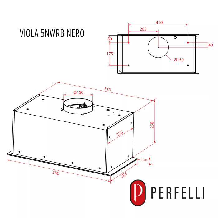 Витяжка PERFELLI Viola 5NWRB Nero купити у Київі, Харкові, Дніпрі, Одесі, Запоріжжі, Львові магазин TopTv