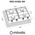 Варильна поверхня MINOLA MGG 614204 WH купити у Київі, Харкові, Дніпрі, Одесі, Запоріжжі, Львові магазин TopTv