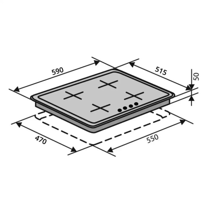 Варильна поверхня VENTOLUX HG L7 S (BK) купити у Київі, Харкові, Дніпрі, Одесі, Запоріжжі, Львові магазин TopTv
