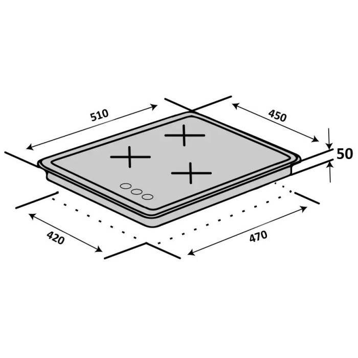 Варильна поверхня VENTOLUX HG430 L7 CEST (BK) купити у Київі, Харкові, Дніпрі, Одесі, Запоріжжі, Львові магазин TopTv