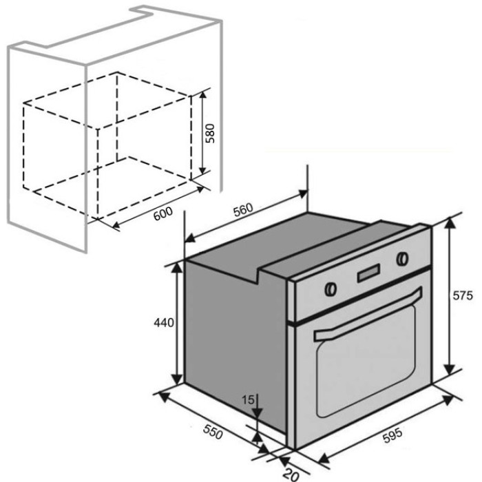 Духова шафа VENTOLUX BARI 3 MT (BK) купити у Київі, Харкові, Дніпрі, Одесі, Запоріжжі, Львові магазин TopTv