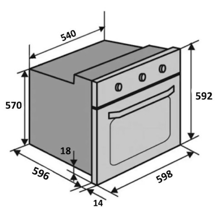 Духова шафа VENTOLUX EO70TC-6P FBG C купити у Київі, Харкові, Дніпрі, Одесі, Запоріжжі, Львові магазин TopTv