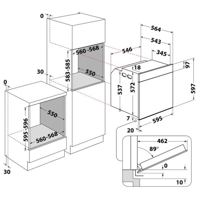 Духовой шкаф WHIRLPOOL WOI5S8CM1SBA купить в Киеве, Харькове, Днепре, Запорожье. Одессе, Львове магазин TOP TV