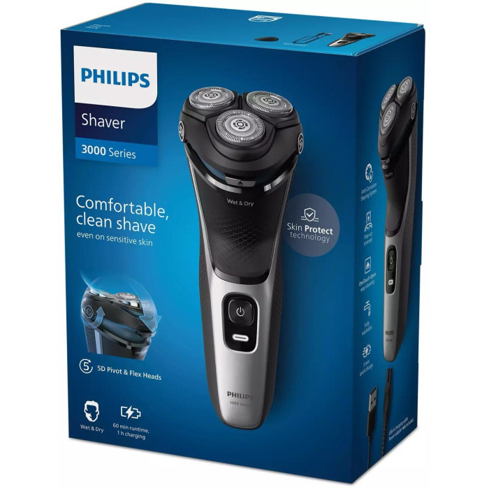 Електробритва PHILIPS S3143/00 купити у Київі, Харкові, Дніпрі, Одесі, Запоріжжі, Львові магазин TopTv