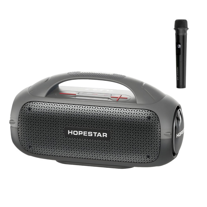 Портативная колонка HOPESTAR A50 Karaoke Gray купить в Киеве, Харькове, Днепре, Запорожье. Одессе, Львове магазин TOP TV