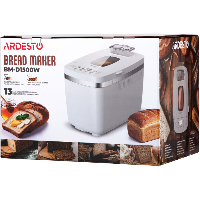 Хлібопіч ARDESTO BM-D1500W купити у Київі, Харкові, Дніпрі, Одесі, Запоріжжі, Львові магазин TopTv
