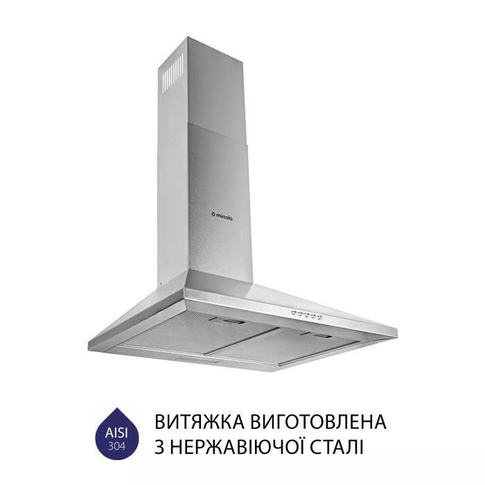 Витяжка MINOLA HK 5614 I 1000 LED купити у Київі, Харкові, Дніпрі, Одесі, Запоріжжі, Львові магазин TopTv