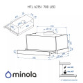 Витяжка MINOLA HTL 6215 I 700 LED купити у Київі, Харкові, Дніпрі, Одесі, Запоріжжі, Львові магазин TopTv
