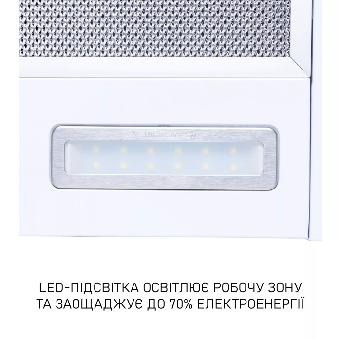 Витяжка MINOLA HTL 6215 WH 700 LED купити у Київі, Харкові, Дніпрі, Одесі, Запоріжжі, Львові магазин TopTv