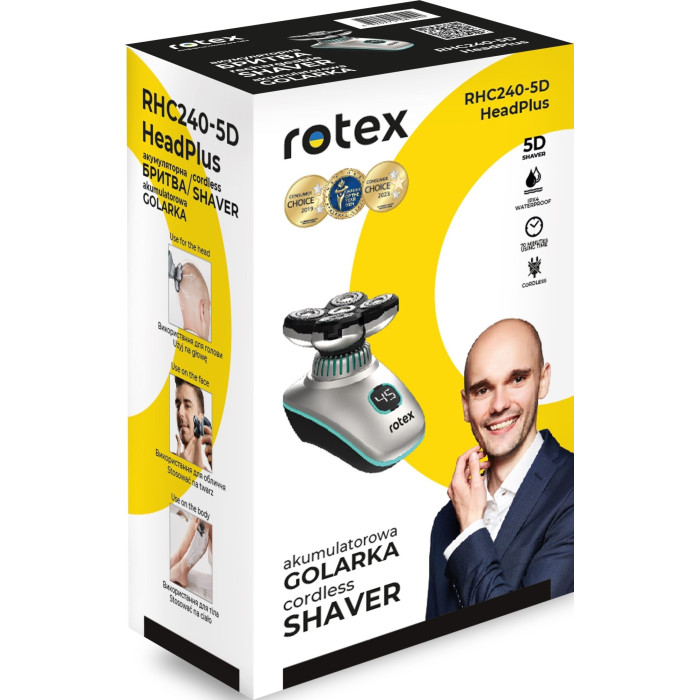Електробритва ROTEX RHC-240-5D купити у Київі, Харкові, Дніпрі, Одесі, Запоріжжі, Львові магазин TopTv