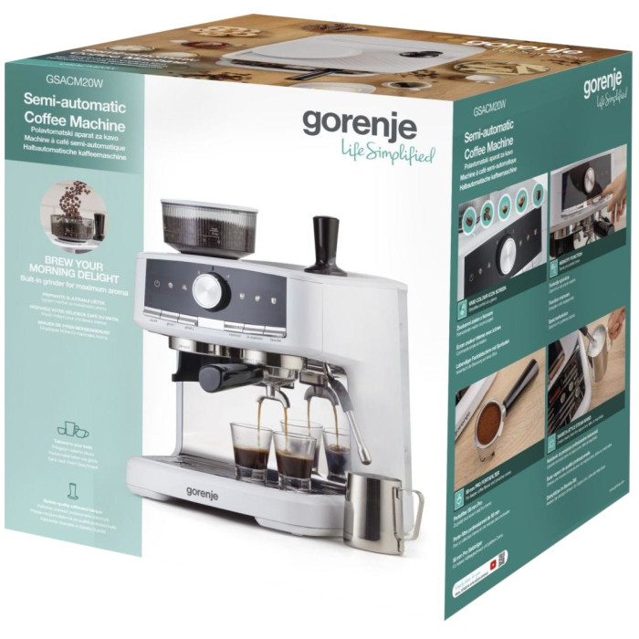 Кавоварка GORENJE GSACM20W купити у Київі, Харкові, Дніпрі, Одесі, Запоріжжі, Львові магазин TopTv