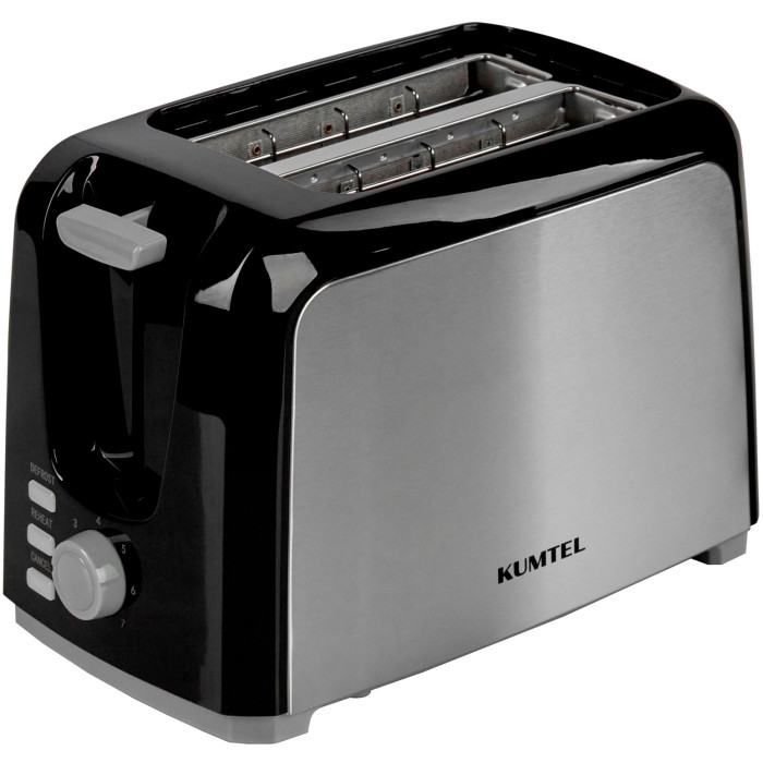 Тостер KUMTEL HTS-02 black STAINLES STEEL