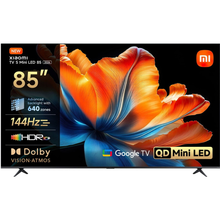 Телевізор XIAOMI TV S MiniLED 85 2026 купити у Київі, Харкові, Дніпрі, Одесі, Запоріжжі, Львові магазин TopTv